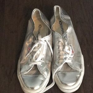 Superga Metallic Mesh Tennis Shoes